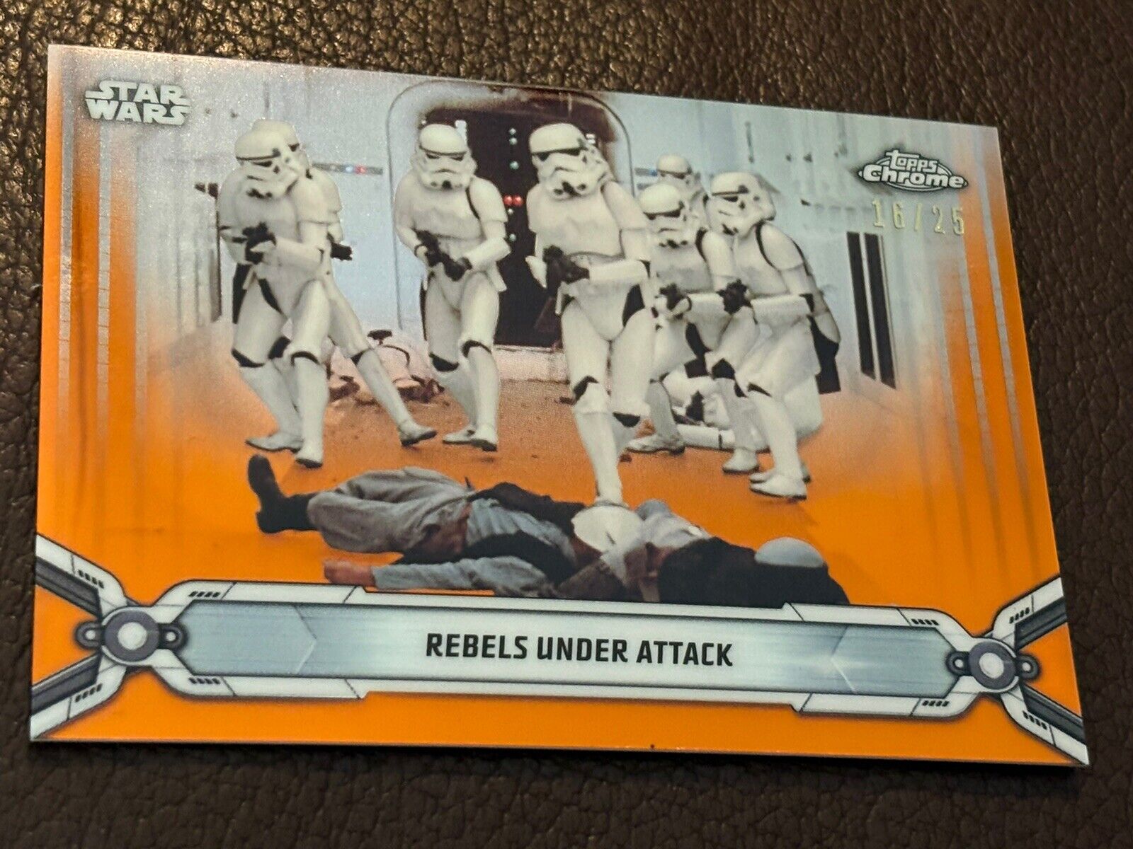 2019 Topps Star Wars Chrome Legacy Rebels Under Attack Orange /25 Card 76 NM