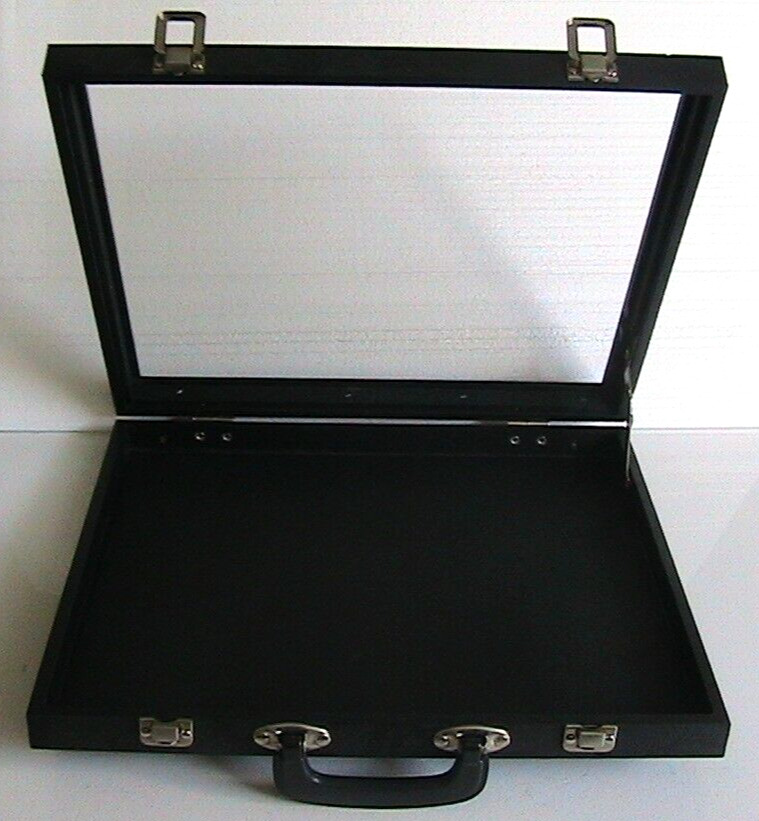 Medium Table Top Trade Show Portable Display Case Cards Coins Jewelry 17
