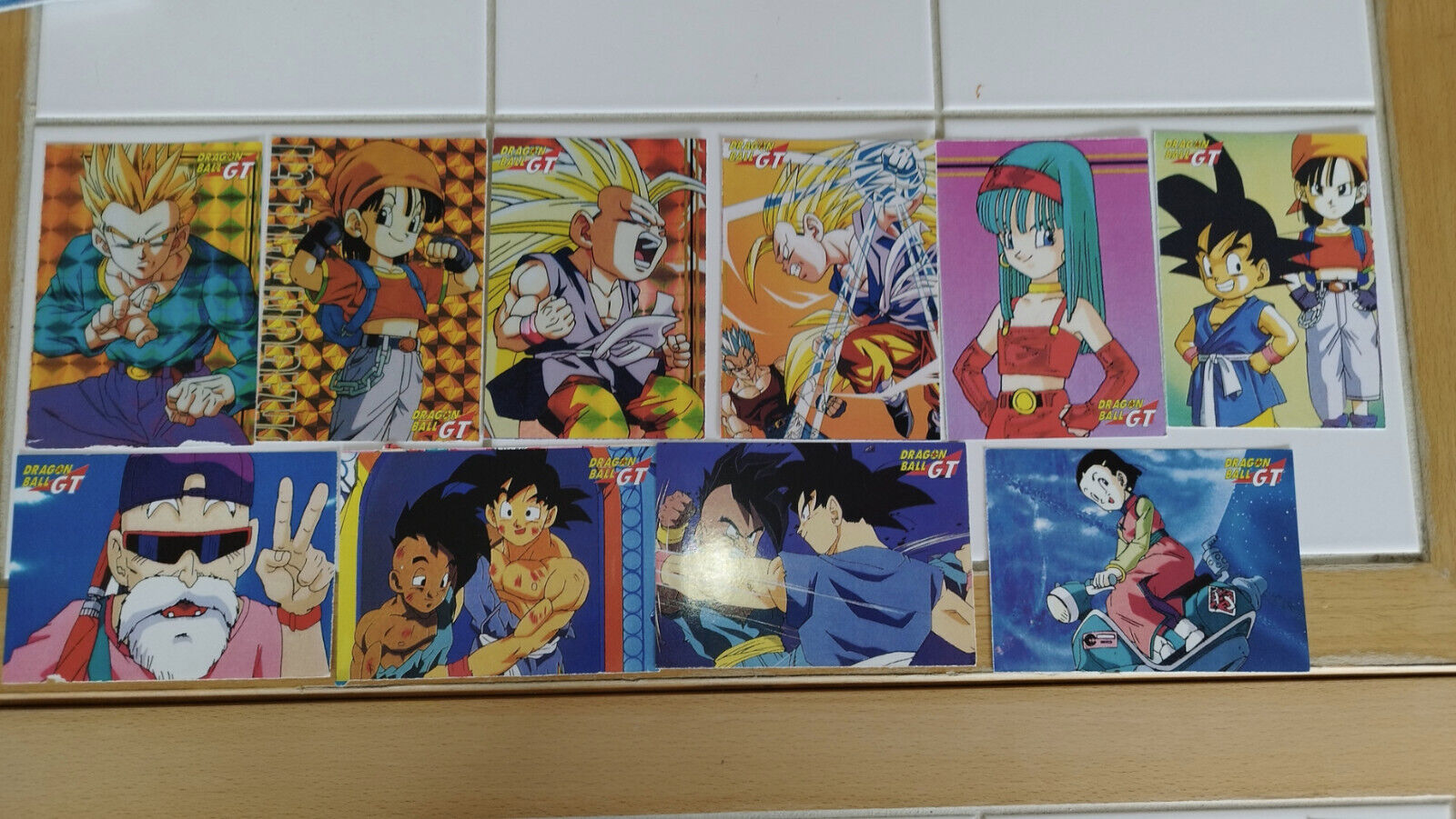 Dragon Ball Z GT Postcard Lot Gold Card Magazine Postcard Set