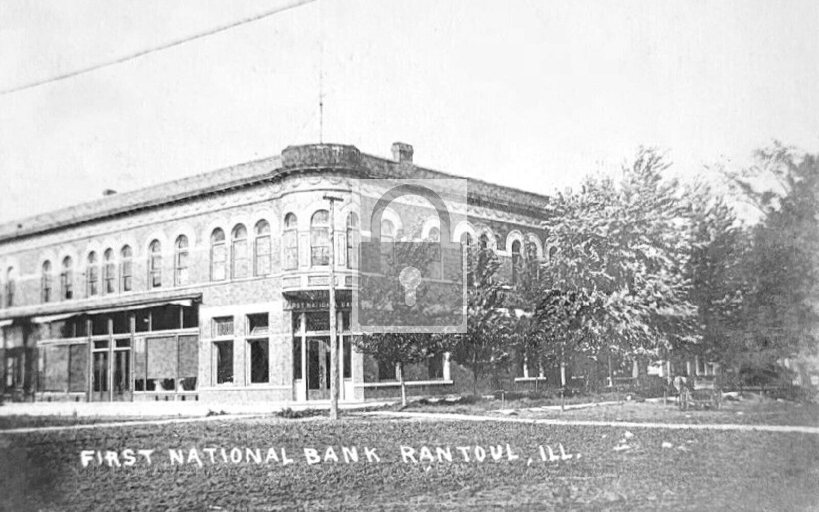 First National Bank Rantoul Illinois IL Reprint Postcard