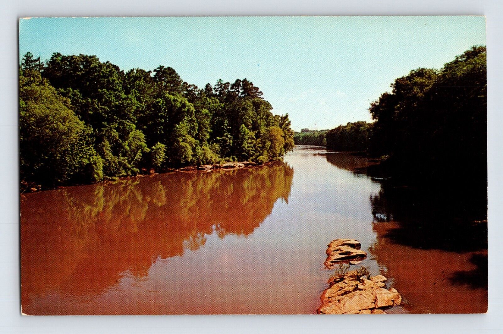 Postcard Georgia Chattahoochee River GA 1960s Unposted Chrome