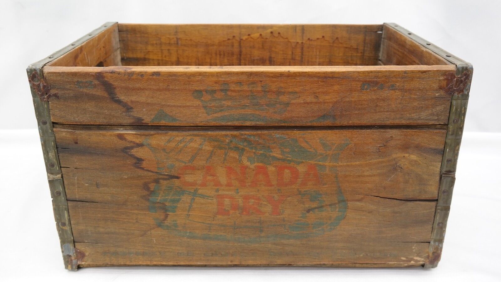 Vintage Canada Dry Wooden Crate Box 18 x 12 x 10.5    VY