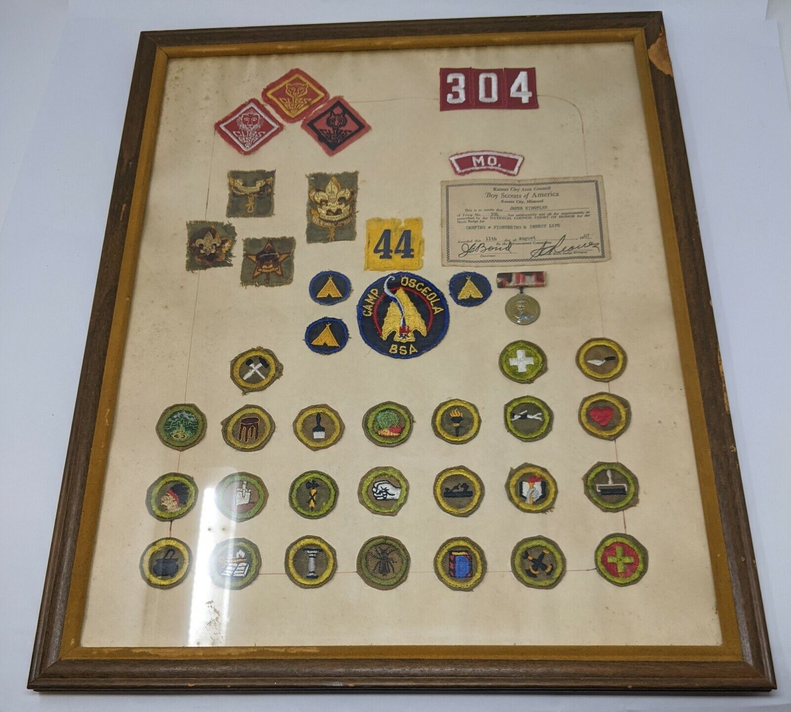 Vintage Boy Scout Eagle Merit Badge Collection circa 1947