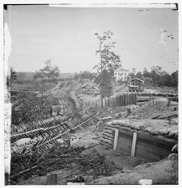 Confederate fortifications,Potter house,Atlanta,Georgia,American Civil War,1864