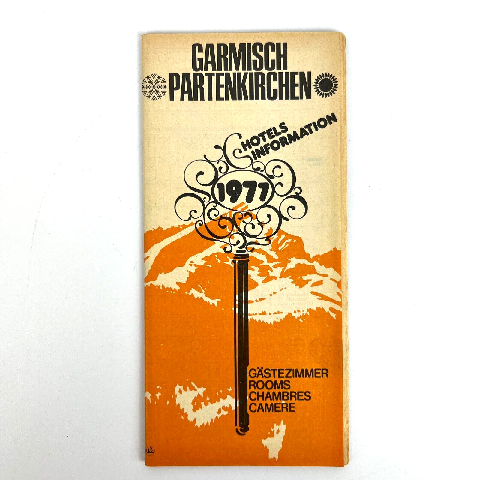 Vintage Garmisch Partenkirchen Brochure 1977 Hotels Information German Tourism