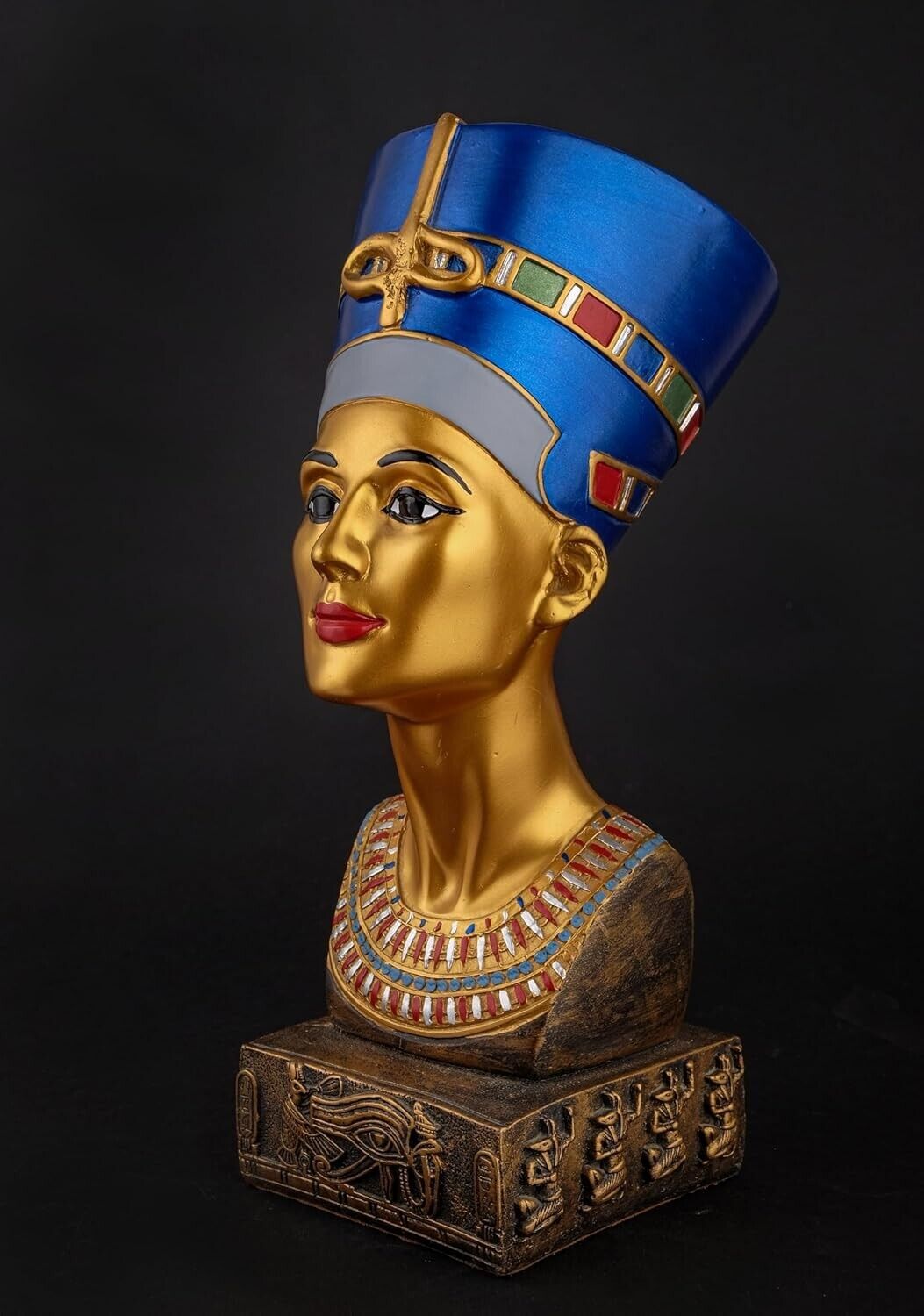 UNIQUE ANCIENT EGYPTIAN Statue Stone Queen Nefertiti Headed bust 7 in 0.7KG