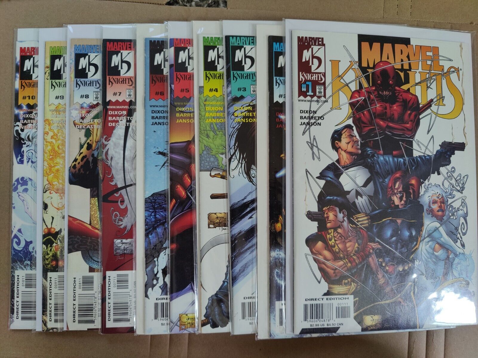 MARVEL KNIGHTS 1-10 QUESADA 1ST Appearance VF To NM Daredevil 2 3 4 5 6 7 8 9
