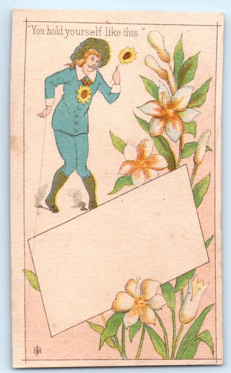 Aesthetic Movement Oscar Wilde Vibe Hold Yourself Like This Stock Trade Card QQ