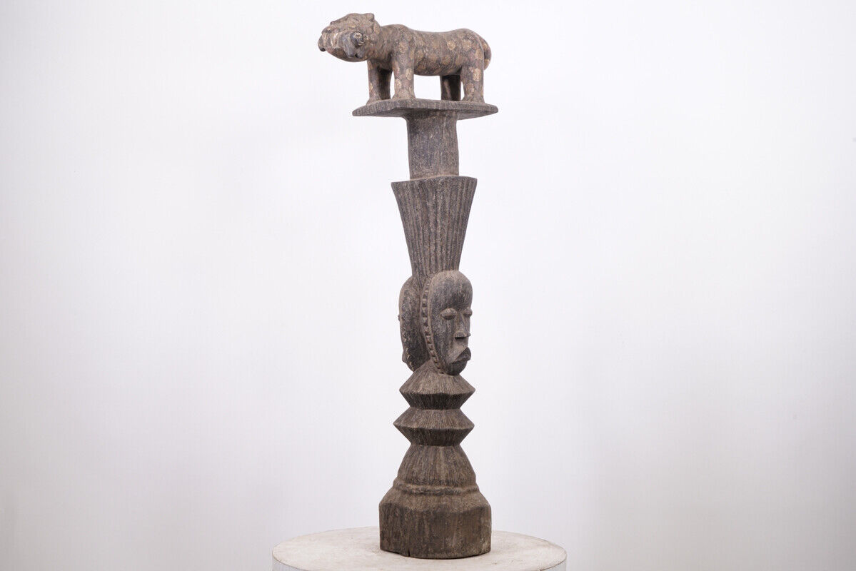 Igbo Figure with Animal Superstructure 42.5\