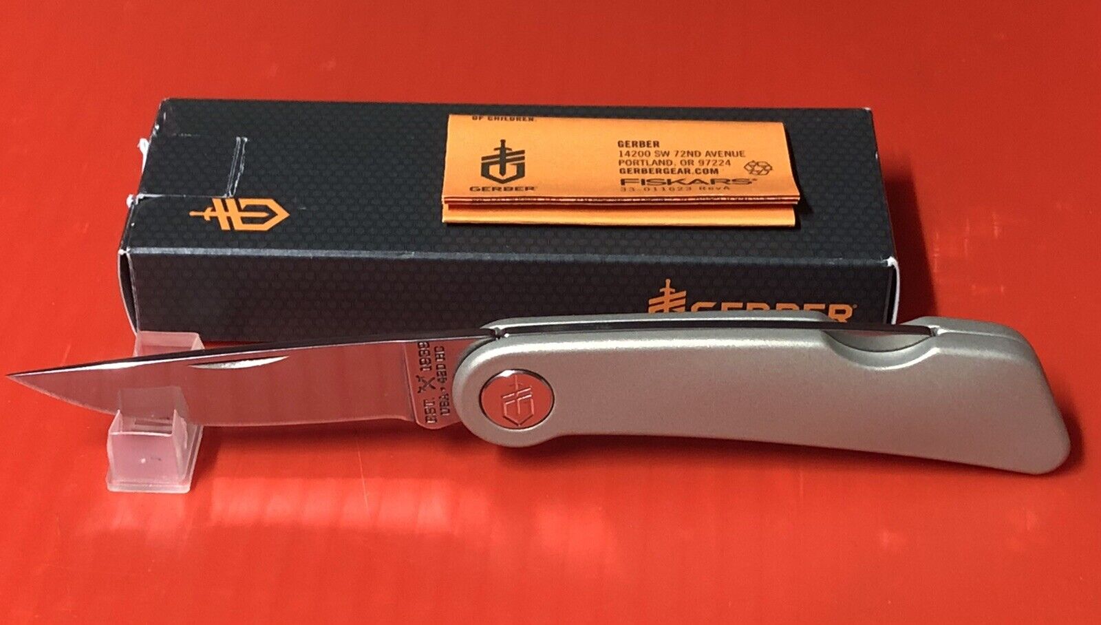 Discontinued Gerber USA 39 Series Pocket Knife - Gold Zinc Handle 30-001254N