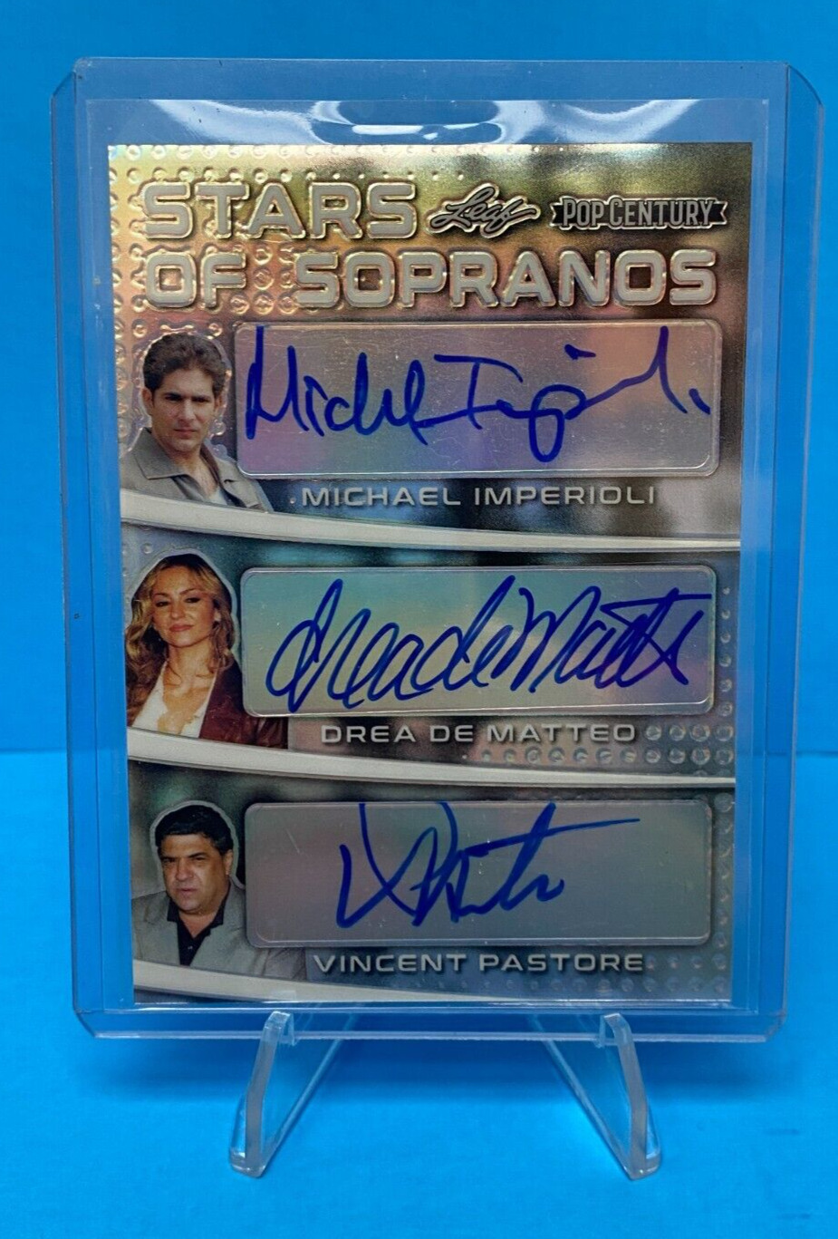 2019 Leaf Pop Century The Stars of The Sopranos #SS6-01 signed by 6 Auto Card NH