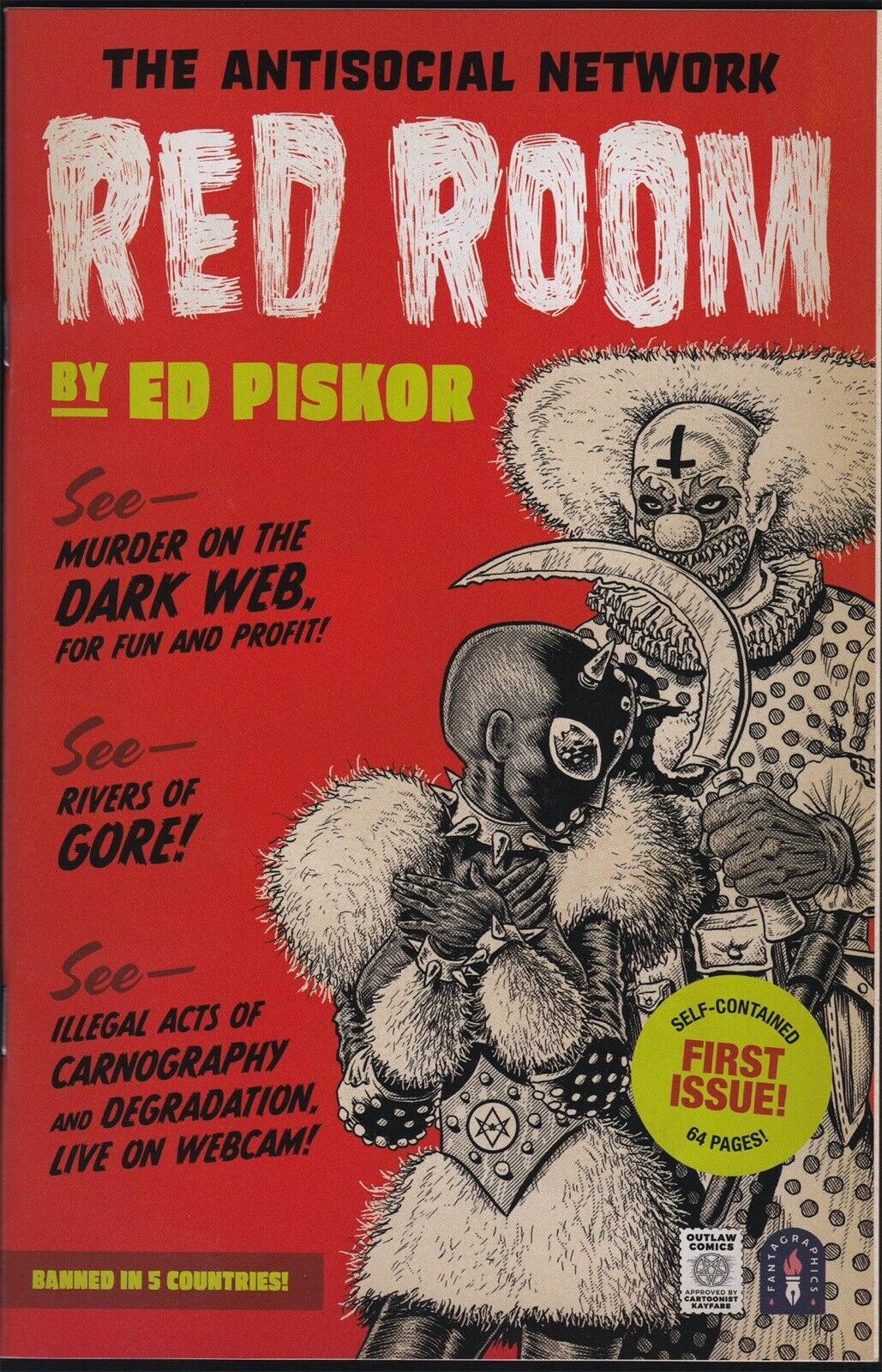 Outlaw Comics RED ROOM THE ANTISOCIAL NETWORK #1 2021 First Printing NM 