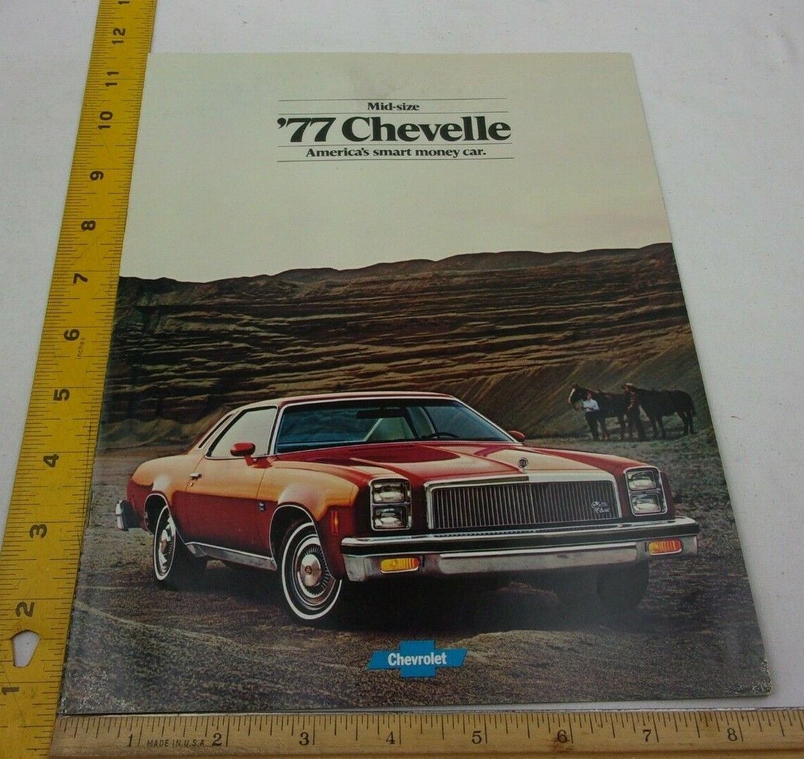 Chevrolet Chevy Chevelle 1977 car brochure C89 