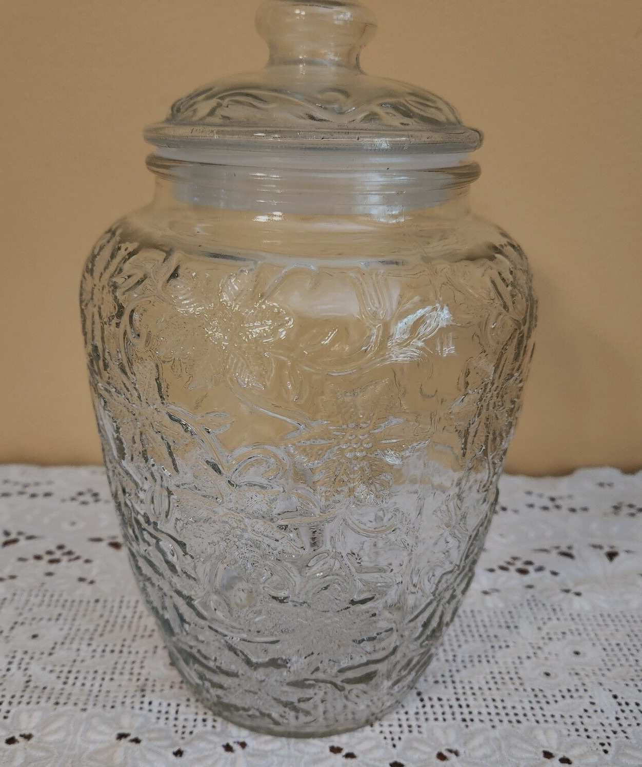 Princess House Fantasia Crystal Canister W/Lid 8\