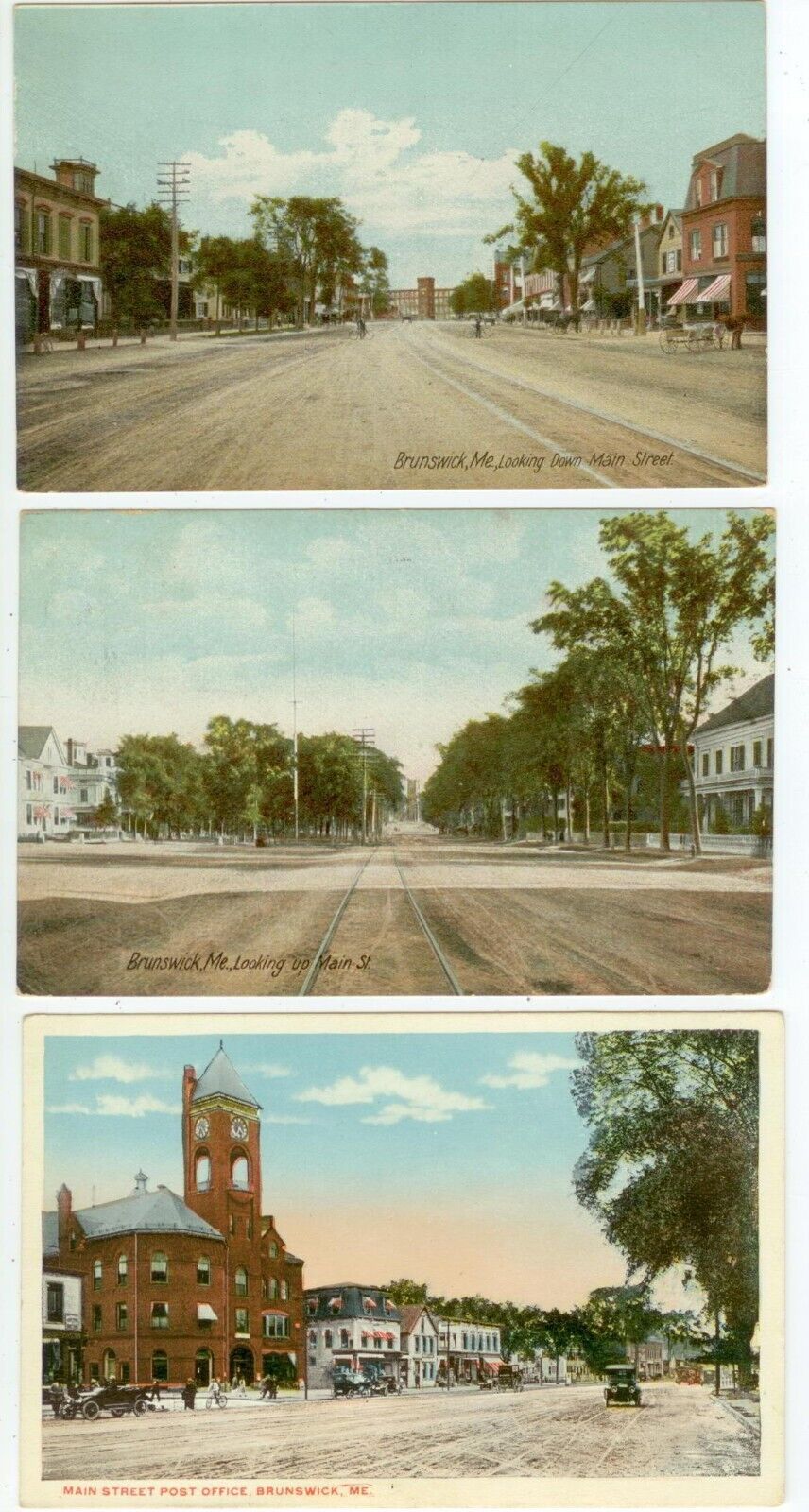 c1905-10 Brunswick Maine postcards