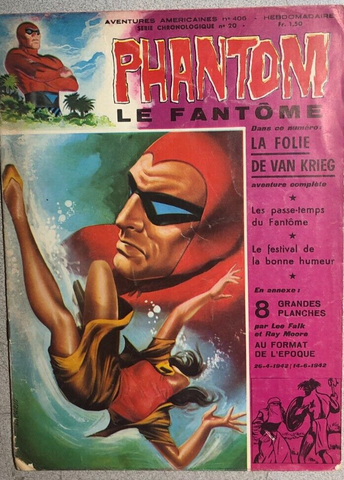 THE PHANTOM #406 (1972) French language comic book VG+
