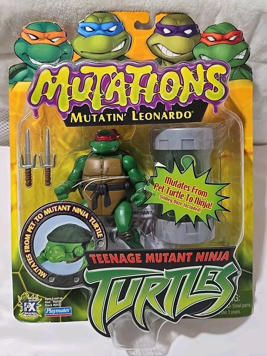 TMNT 2003 Teenage Mutant Ninja Turtles Mutations Raphael Misprint Leonardo 