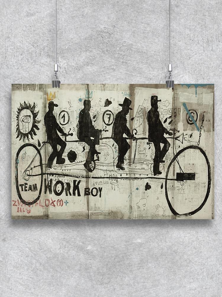 Team Work Bike Ride Poster -Image by Shutterstock