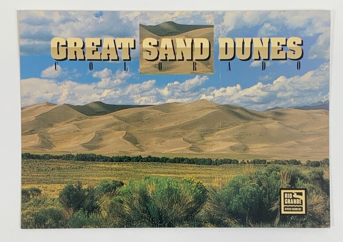 Great Sand Dunes San Luis Valley Colorado Postcard Unposted