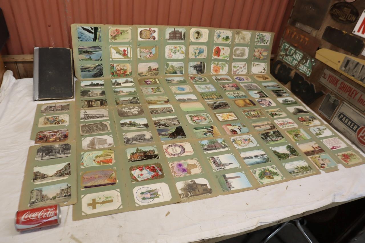Lot of 204 Vintage Post Cards Postcards 1908-1920 Estate Find