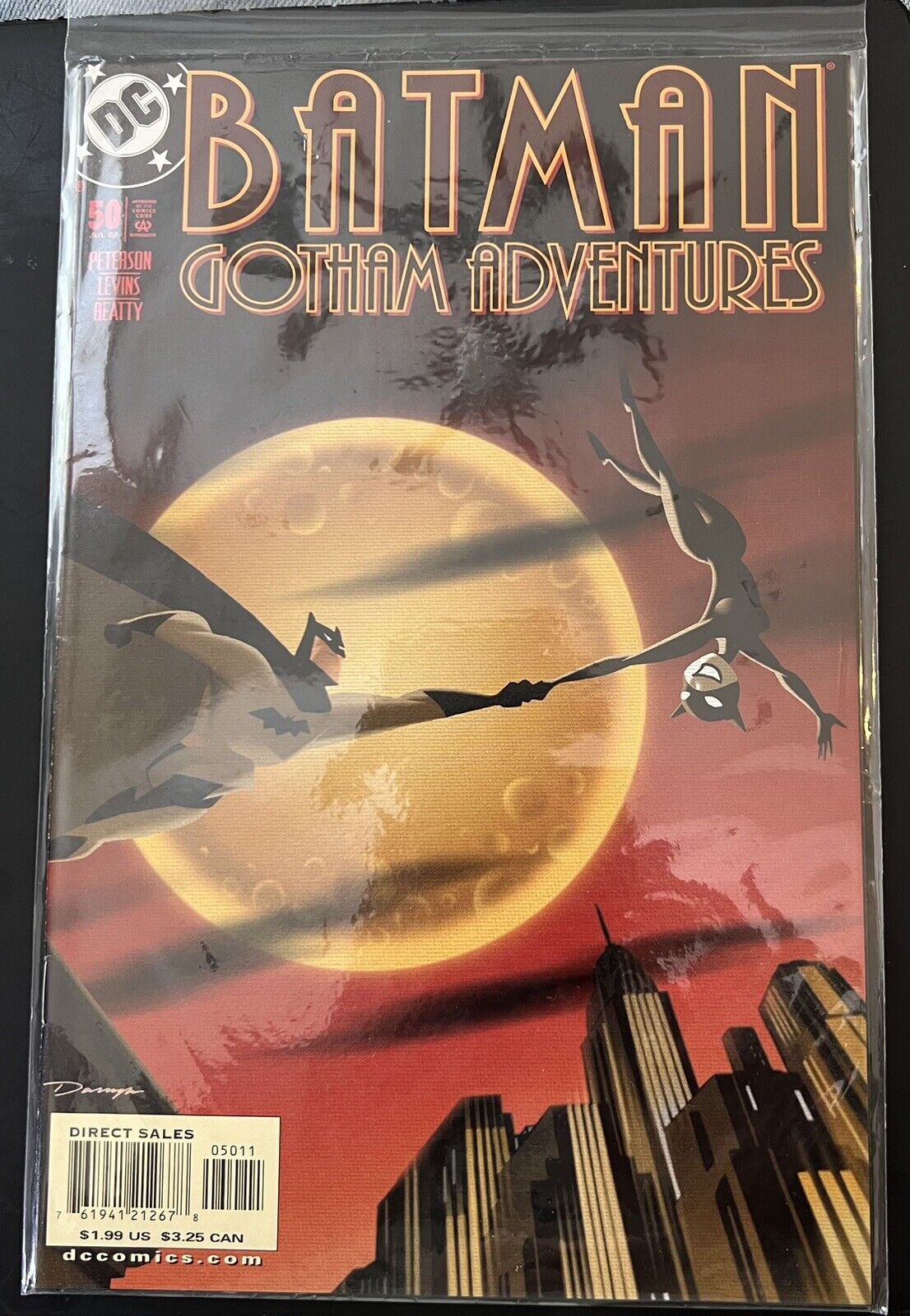 Batman Gotham Adventures 50, DC 2002, Catwoman, Darwyn Cooke Cover