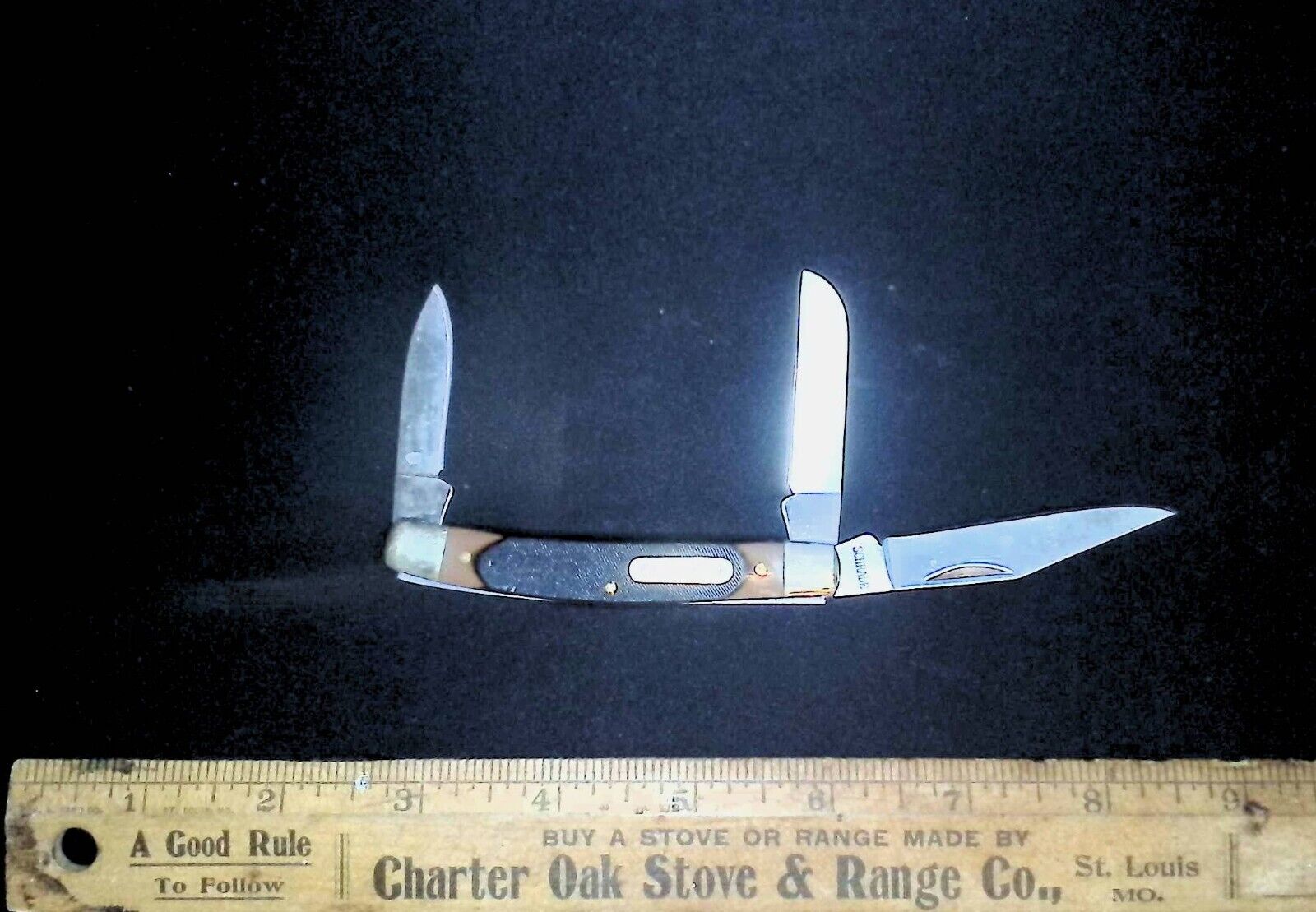 Vintage Schrade Old Timer 980T Three Blade Pocket Knife USA