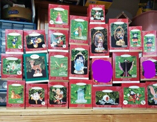 Vintage Lot of 48 Disney Hallmark Keepsake Collector Series Ornaments