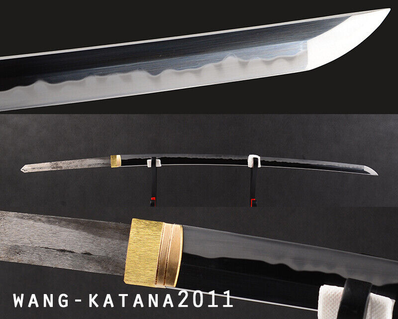 Bare Blade Clay Tempered T10 High Carbon Steel for Japanese Samurai Katana Sword
