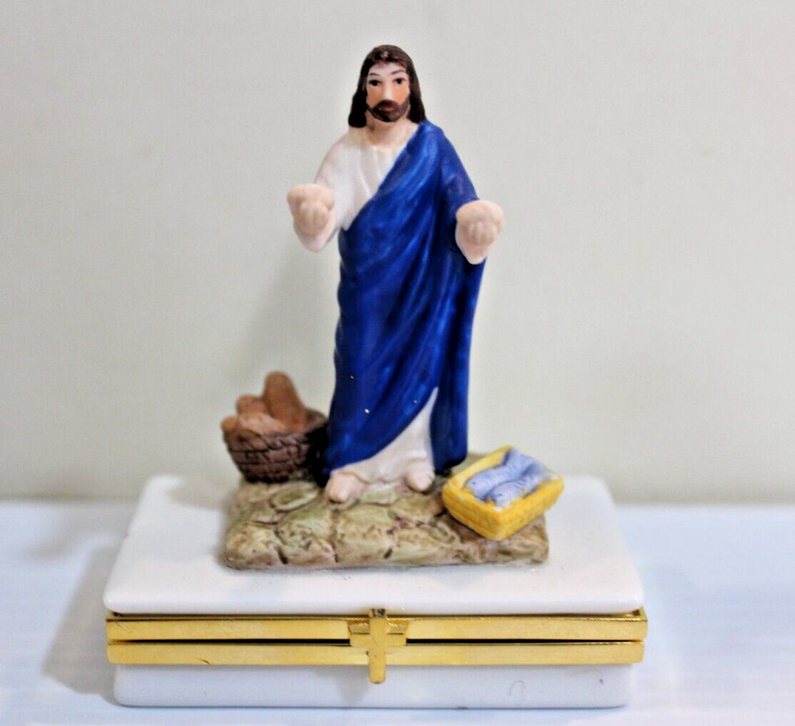Limoges FEEDING THE MULTITUDE The Life of Christ Limoges Trinket Box Collection