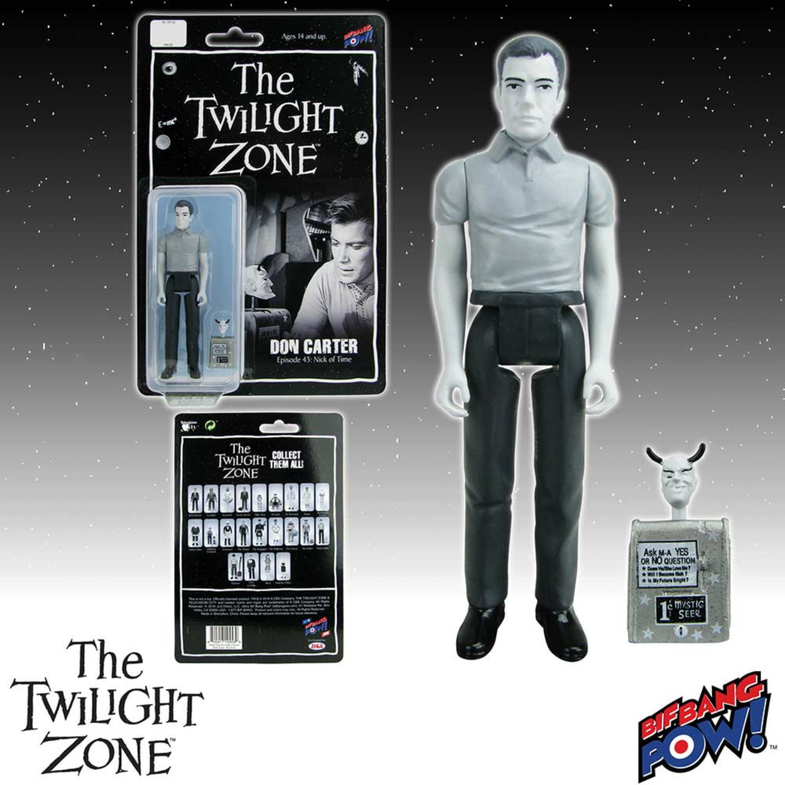 The Twilight Zone Don Carter TV Series Collection Articulated Figure Bif Bang Pow