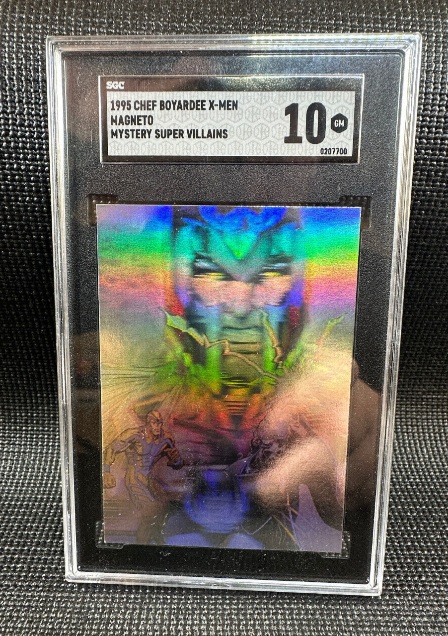 1995 Marvel Chef Boyardee X-Men Magneto Hologram - SGC 10 Gem Mint - POP 1