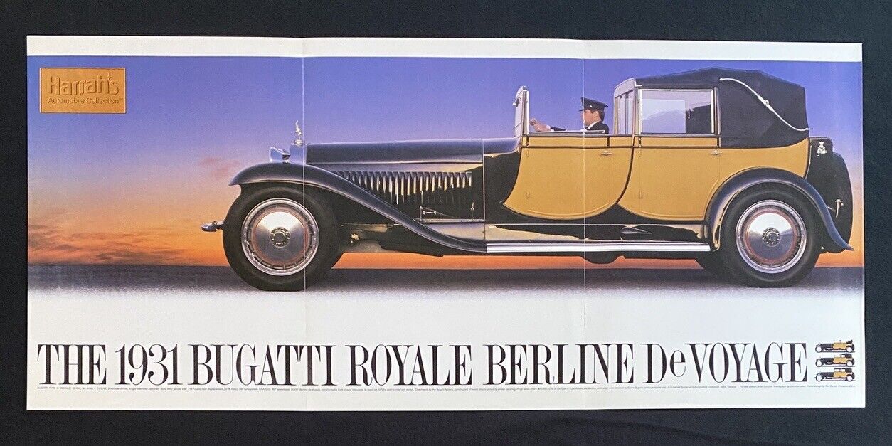 1931 Bugatti Royale Berline de Voyage Ettore Briggs Cunningham Harrah's Poster