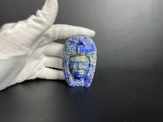 The smallest Lapis lazuli Head of Queen Hatshepsut the most beautiful lady