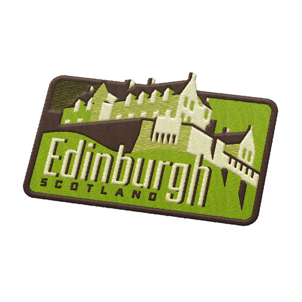 Edinburgh Scotland Iron On Travel Patch - Edinburgh Castle