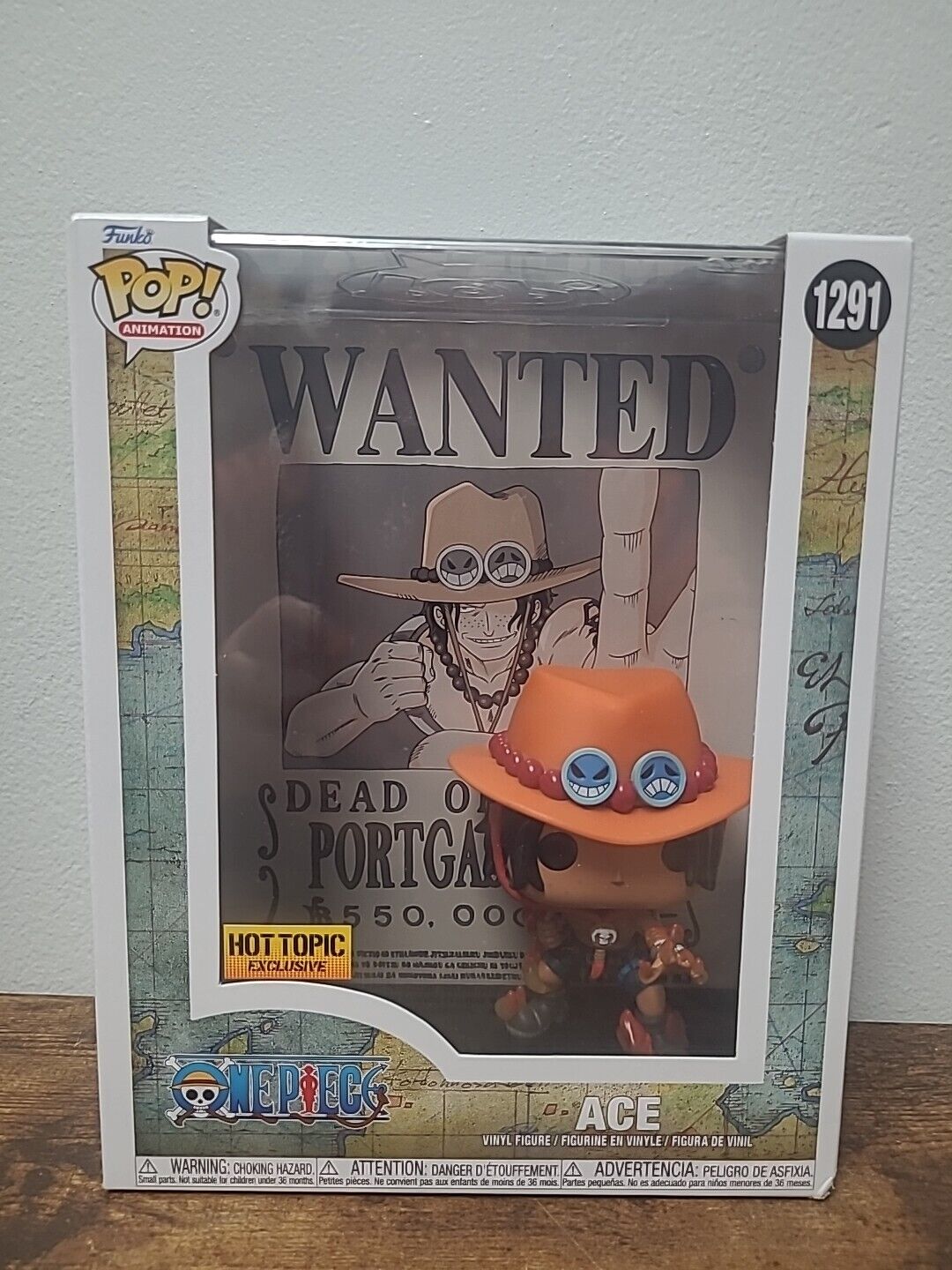 FUNKO POP ACE 1291 ONE PIECE HOT TOPIC EXCLUSIVE NEW 