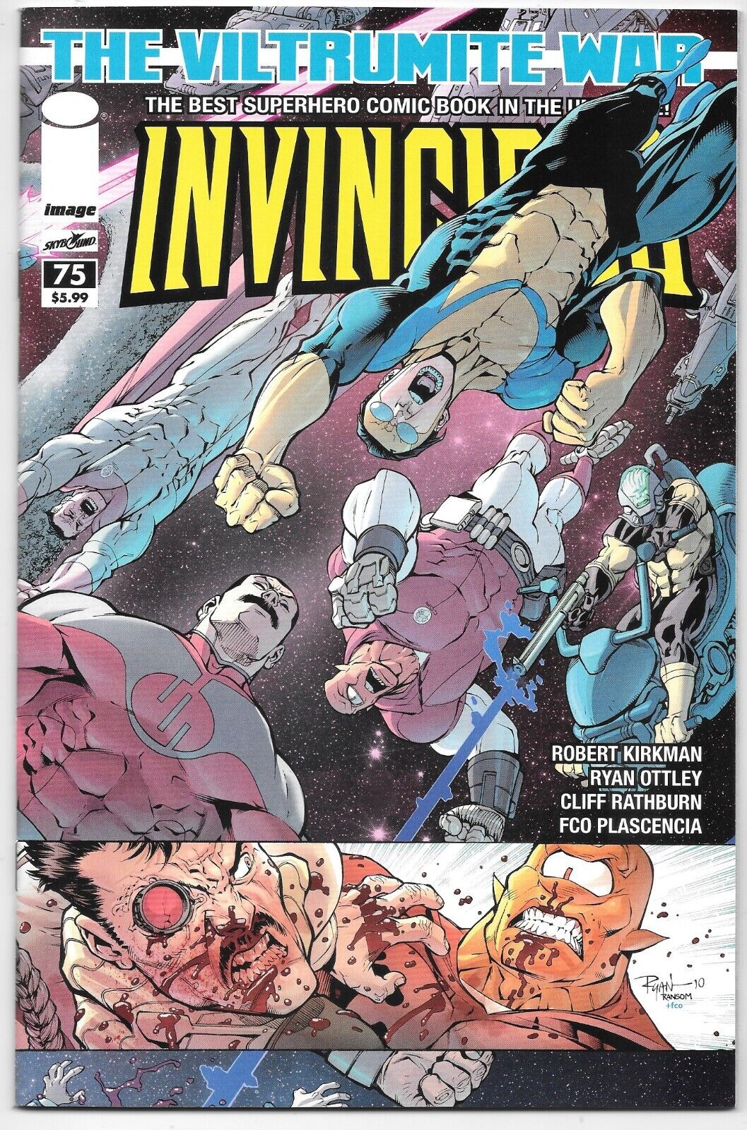Invincible #75 Image Comics Thragg 2010 Ottley NM/NM+ Low Print Kirkman Omni-Man