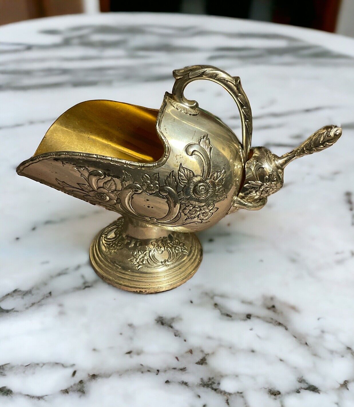 Vintage Raimond Silver Plated Sugar Scuttle With Scoop 40s/50s Decor