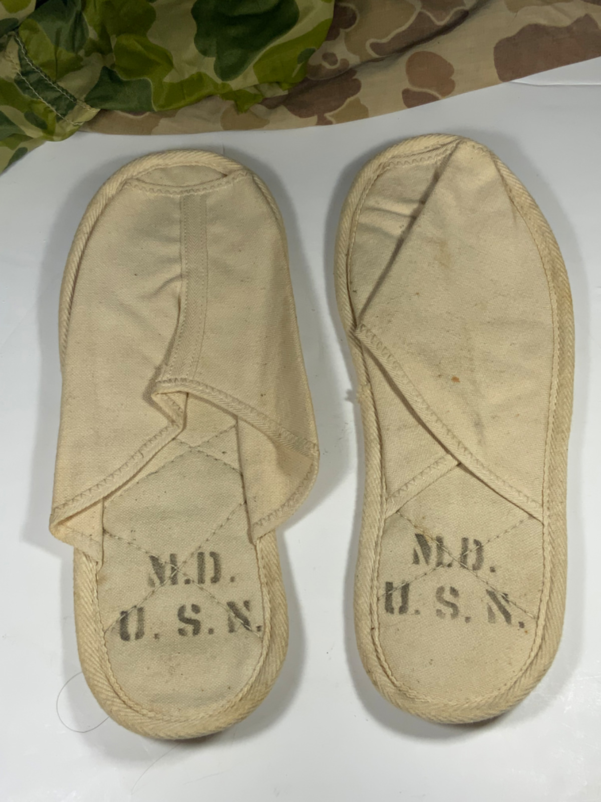 WW2 USN Medical Dept. Patient Slippers NOS