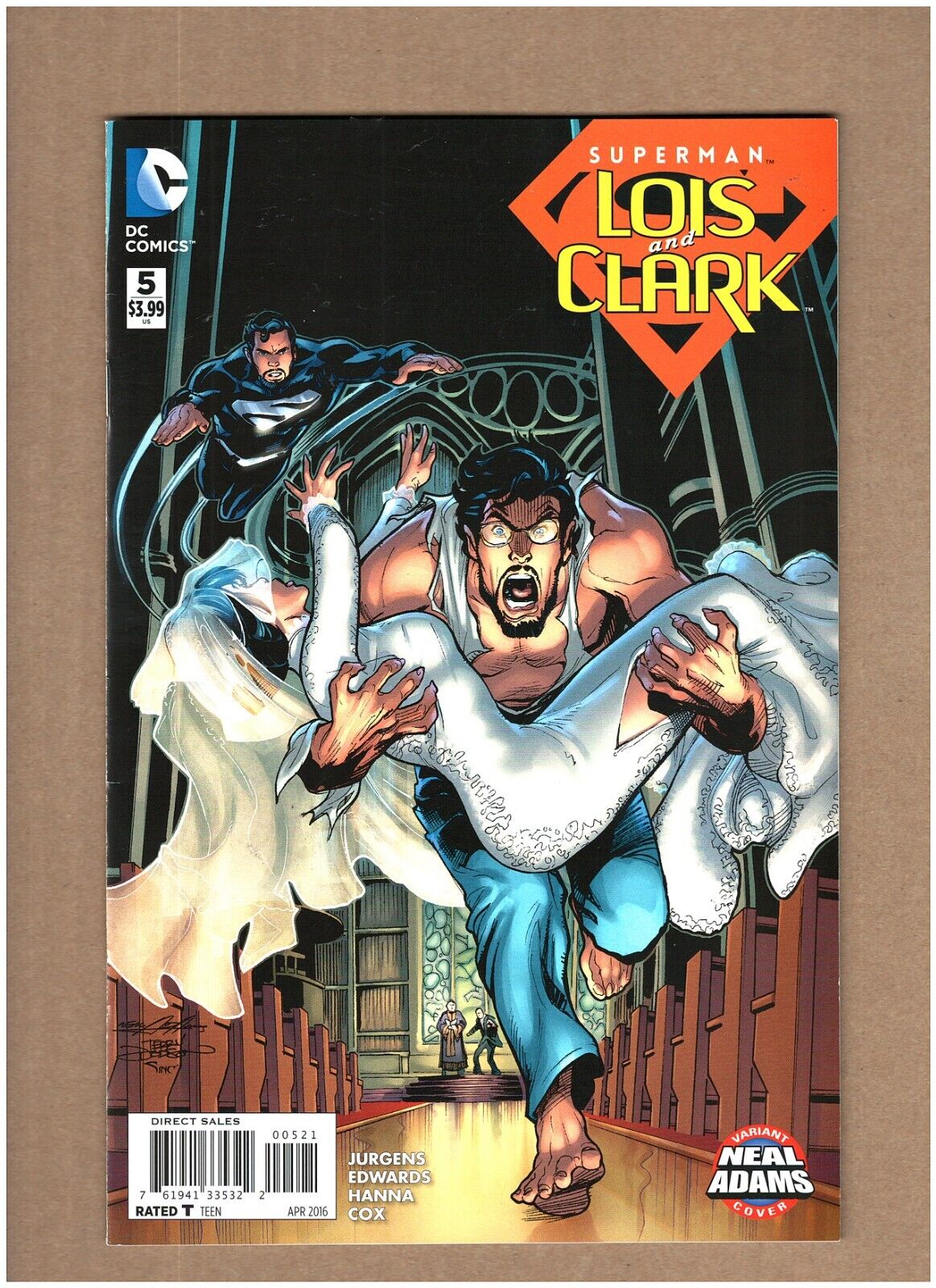 Superman: Lois and Clark #5 DC Comics 2016 Neal Adams Variant NM- 9.2