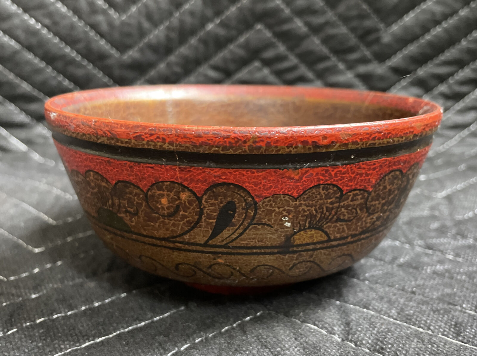 Antique Wood Bowl - Made in Soviet Union