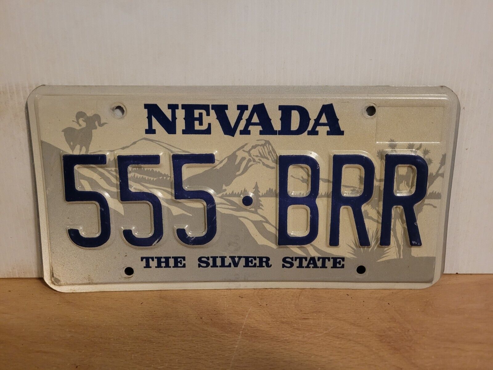 1985 Nevada TRIPPLE NUMBER License Plate Tag.