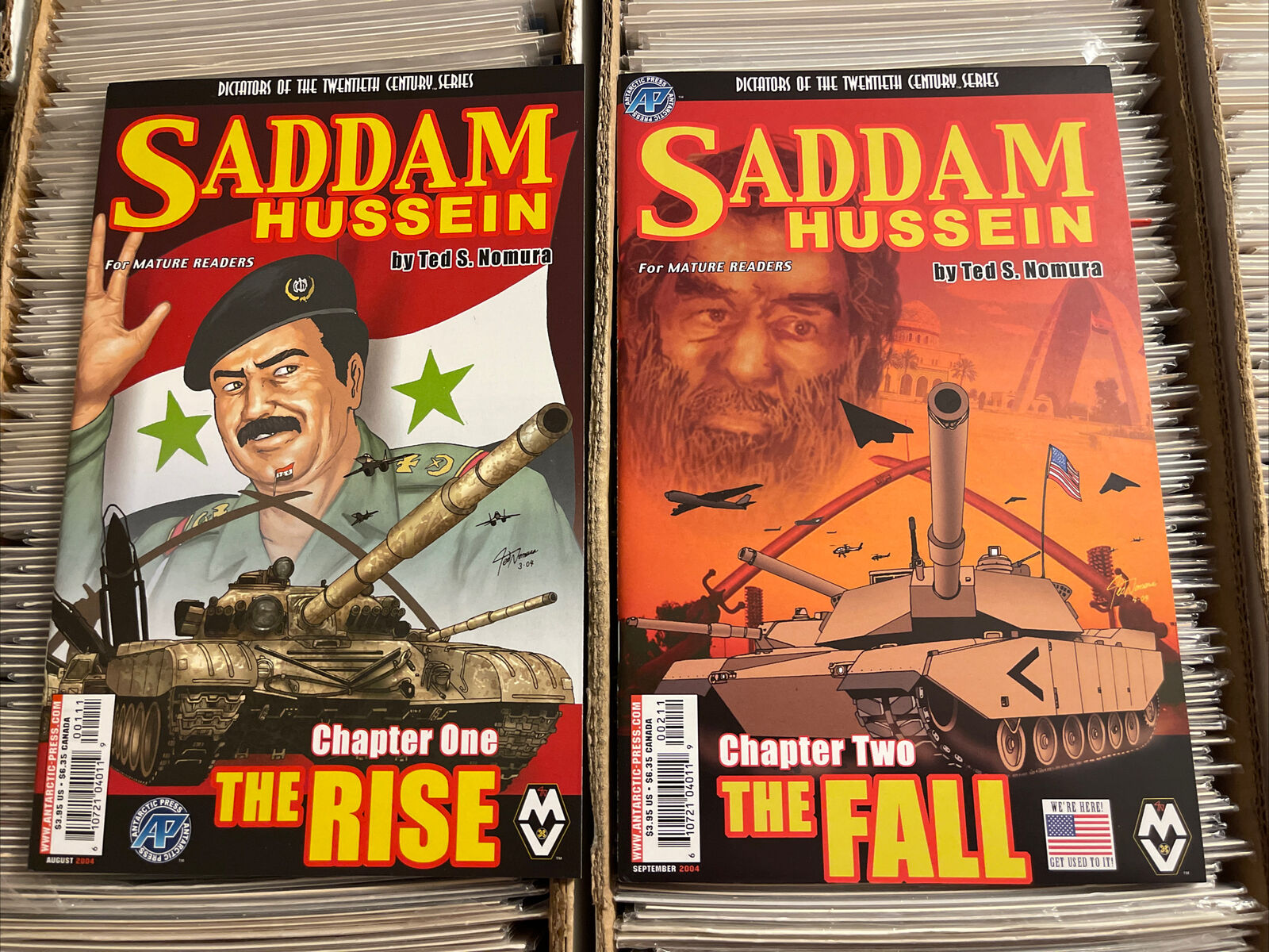 SADDAM HUSSEIN DICTATORS OF THE TWENTIETH CENTURY 1 2 FULL SERIES 2004 SET iraq