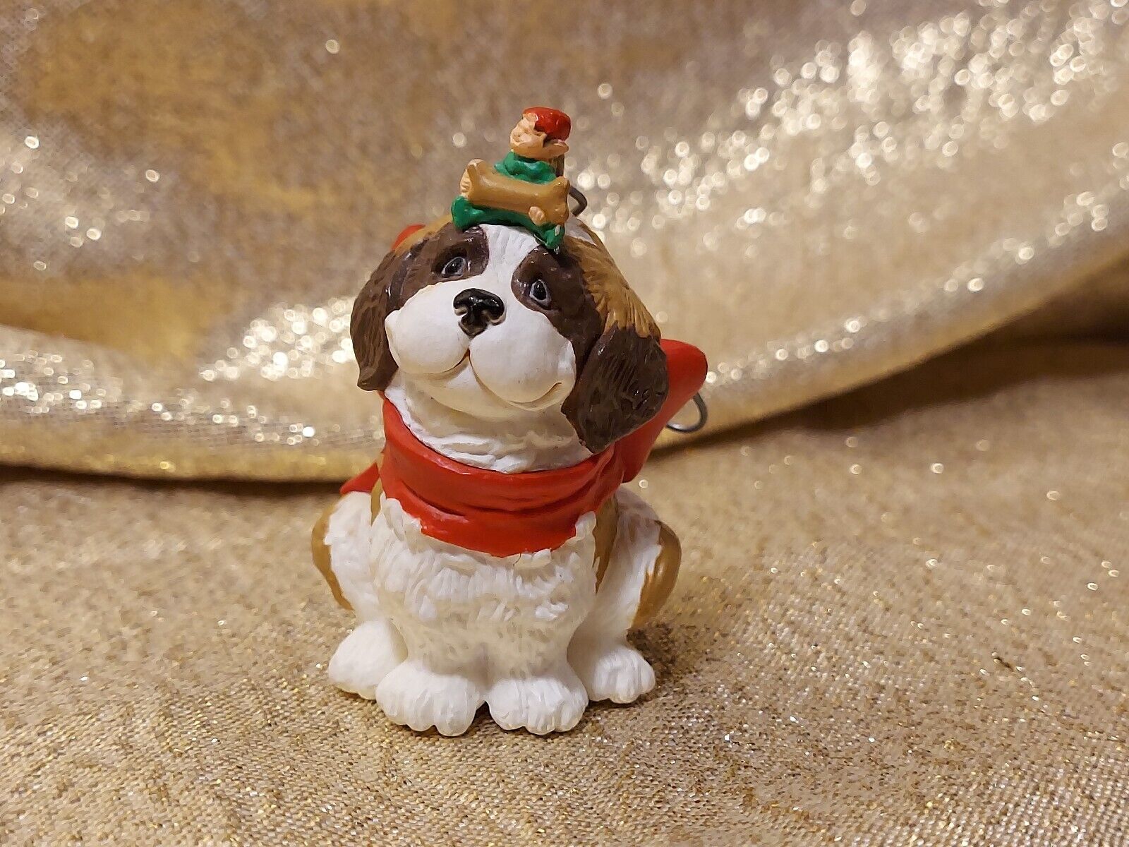 Vintage Hallmark Keepsake Handcrafted Ornament \'Puppy\'s Best Friend\' 1986 