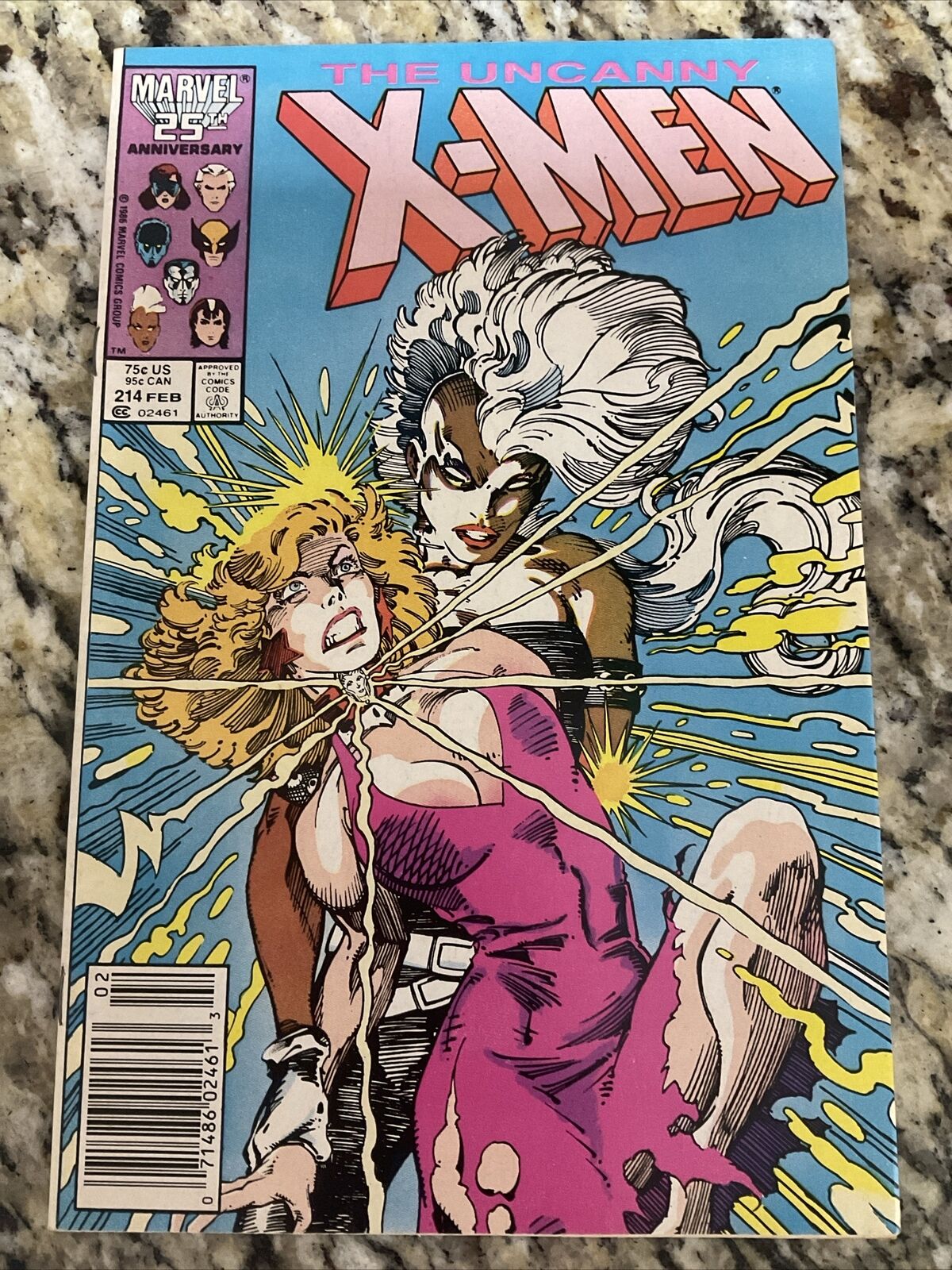 THE UNCANNY X-MEN #214 1987 Fine -VF