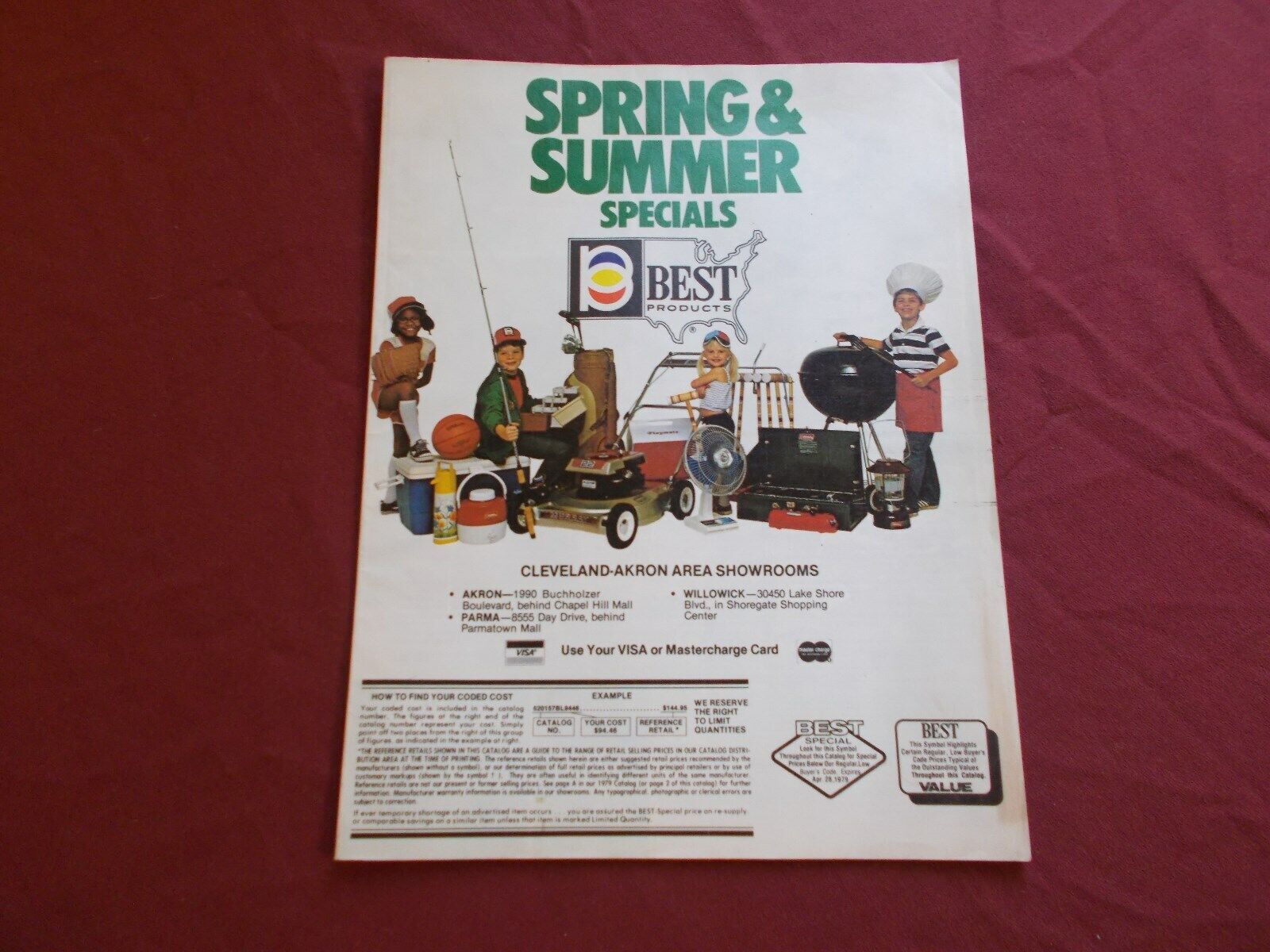 VGT 1979 SPRING-SUMMER BEST CATALOG STORE ADVERTIZING  BIKES,CAMPING,WATCHES,