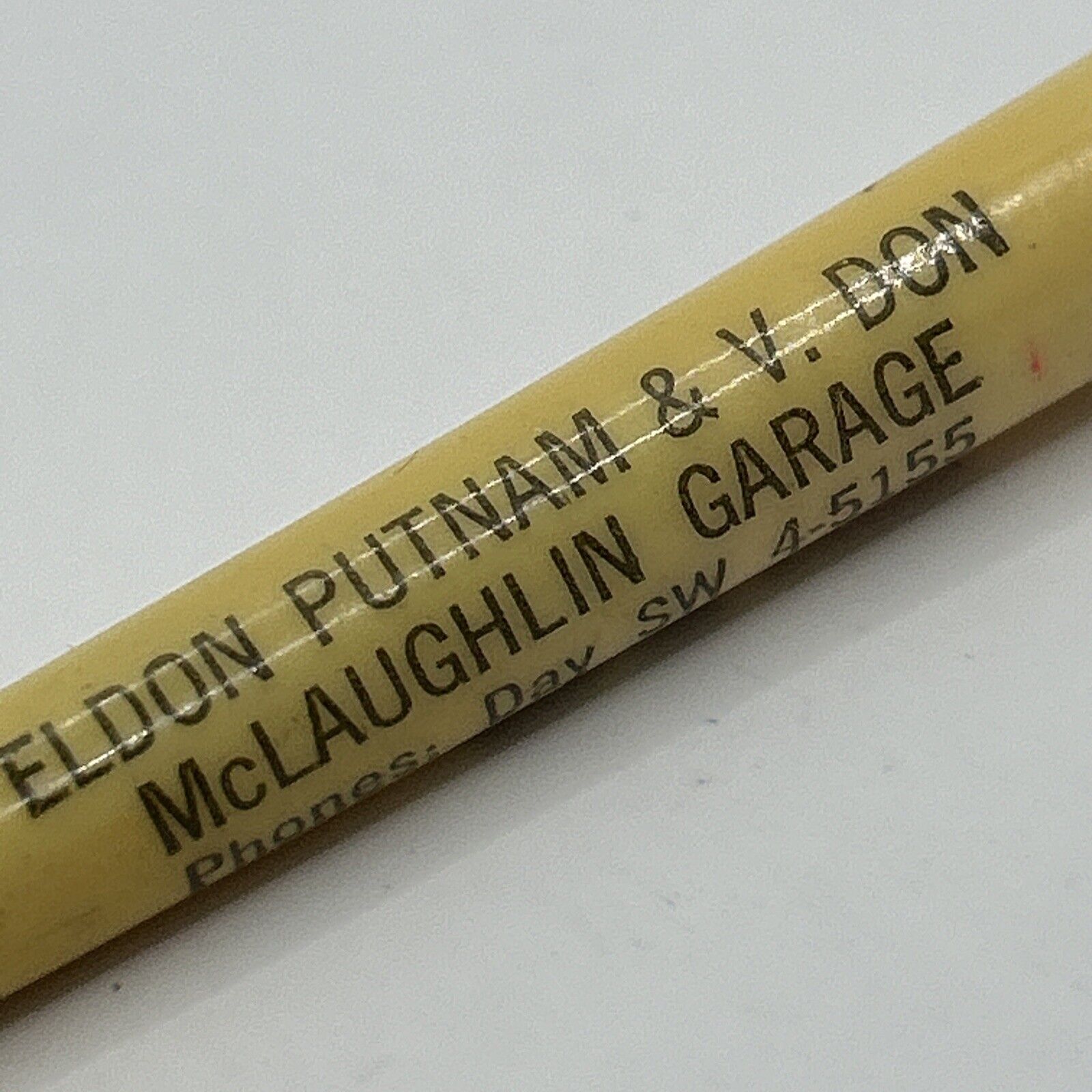 VTG Ballpoint Pen Eldon Putnam & V. Don McLaughlin Garage Harris MO
