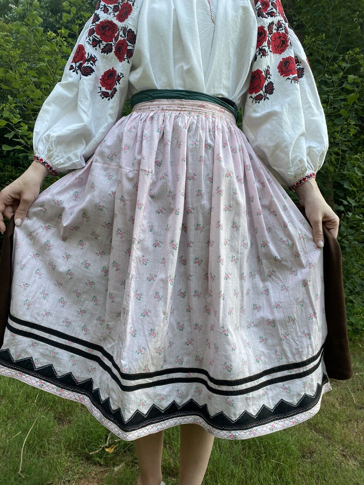 Ukrainian Kharkiv Russian vintage Apron for Vyshyvanka Costume for skirt