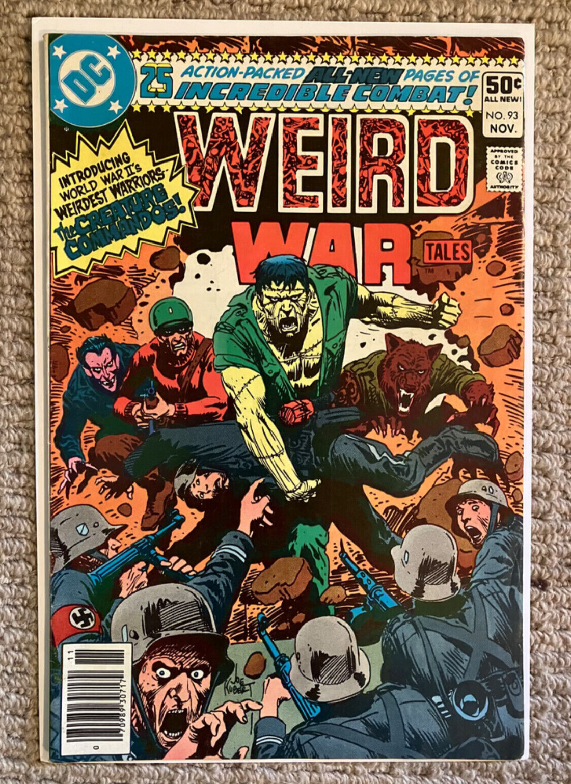 DC Weird War Tales 93 First Creature Commandos Very NICE Look