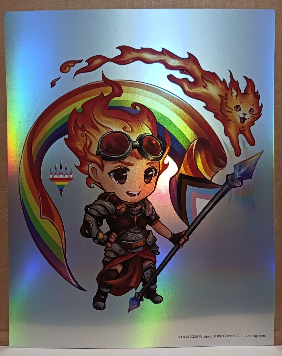 MTG Promotional Chandra /Embercat Rainbow Holographic Foil Print Posters 10 Pack