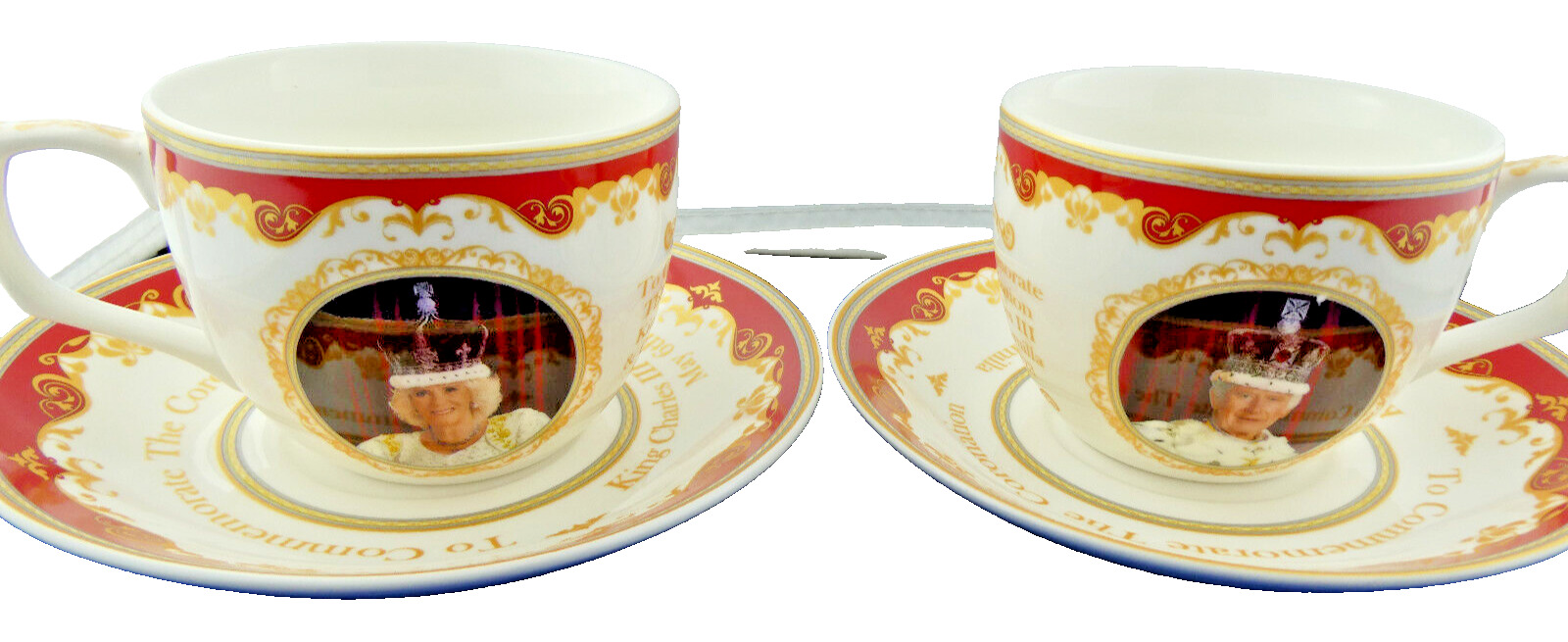 King Charles I& Queen Camilla Cup&Saucer Fine China Royal Heritage  NEW
